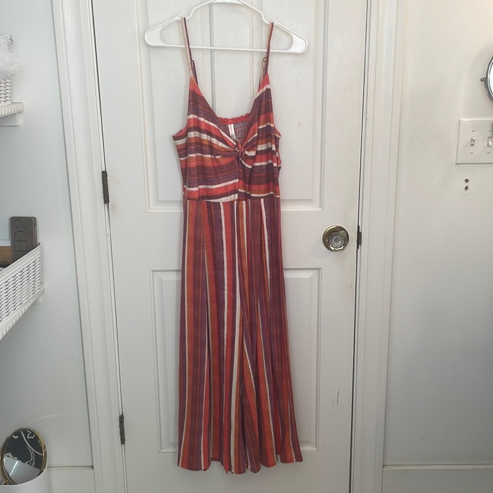 Striped  Multicolored Jumpsuit
